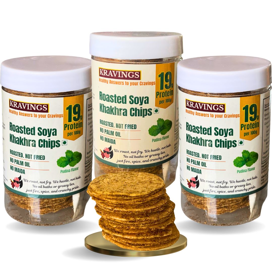 Protein Khakhra- Pudina Pack of 3
