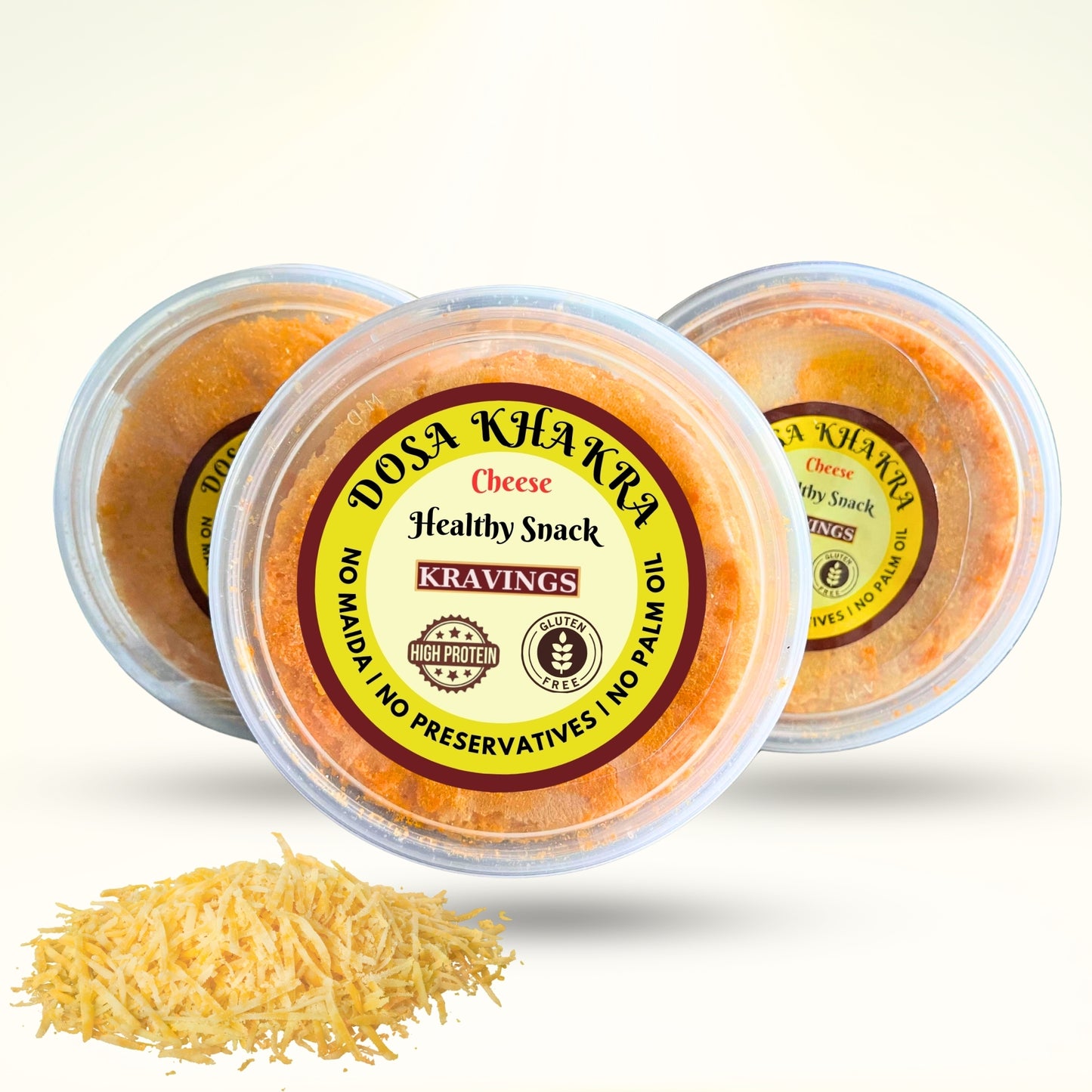 Dosa Khakhra- Cheese Pack of 3 [25 Pieces each box]